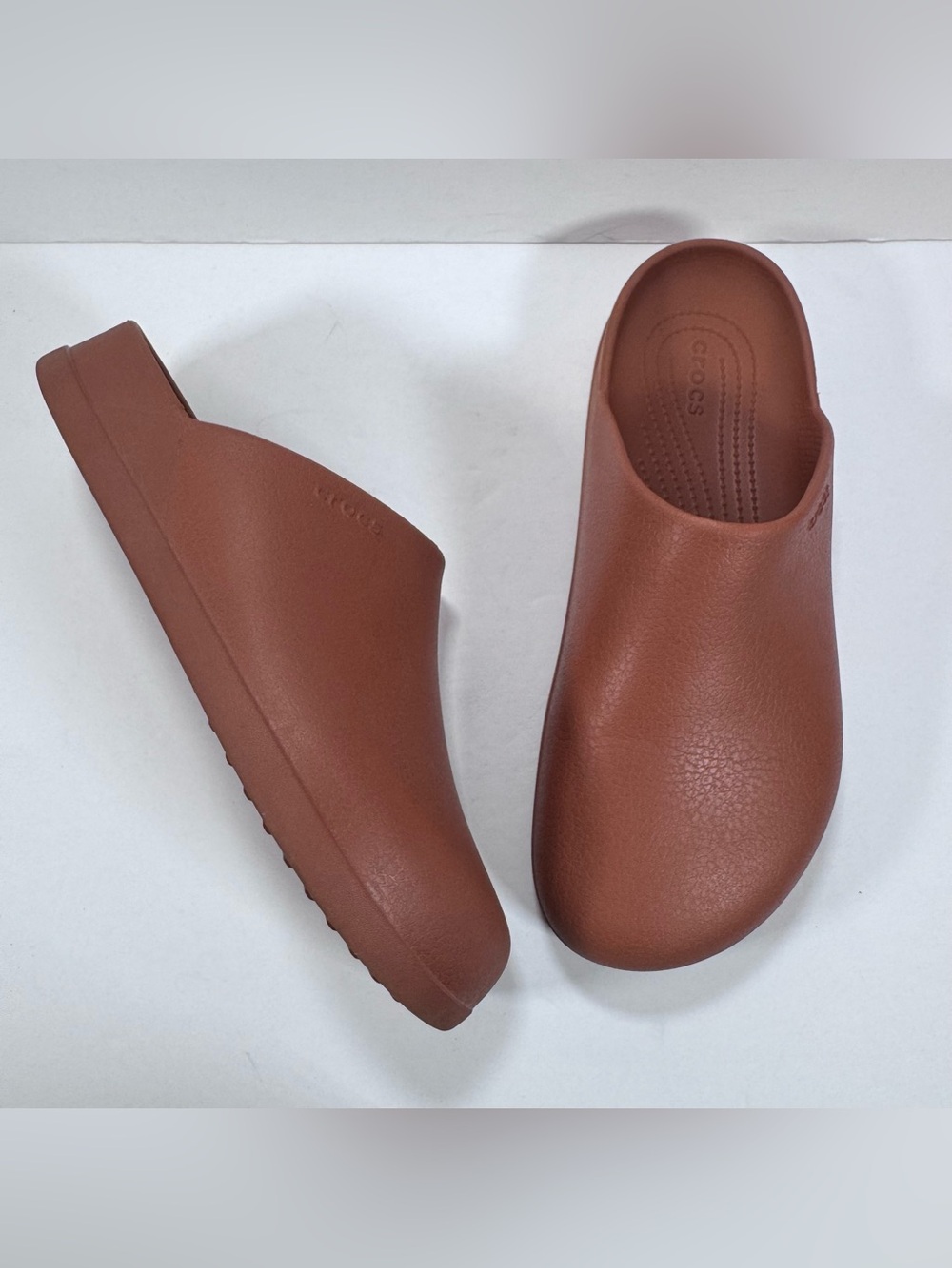Crocs Brown Dylan Slip On Mule Clogs Men Size 11